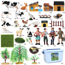 Load image into Gallery viewer, Farm Poultry Dinosaur Scene Decoration Set Children's Learning Model Animal Model Toys
