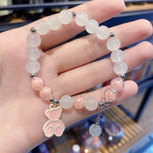 Load image into Gallery viewer, New Cute Bear Matte Crystal Bracelet Night Market Stall Boutique Bracelet Whole Gift for Bestie
