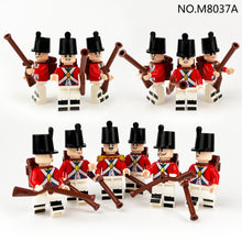 Load image into Gallery viewer, 12pcs/Set European Soldier 8037a Small Particle Infantry Doll Toy Model Royal Army Navy Doll Children Building Blocks
