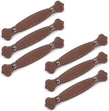 Load image into Gallery viewer, Drawer Cabinet Door Handle Leather Strap Belt Handle Brown Black Leather
