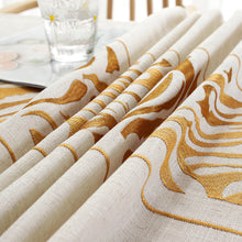 Load image into Gallery viewer, Printed Jacquard Rectangular Tablecloth Imitation Cotton Linen Geometric Table Cloth
