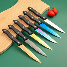 Load image into Gallery viewer, Stainless Steel Tableware Set for 8 People 48-Piece Set Western Food/Steak Knife, Fork and Spoon Six Components
