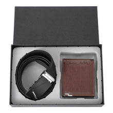 Load image into Gallery viewer, Gift Wallet Belted Suit Enterprise Gift Men's Leather Two-Piece Gift Box Belt
