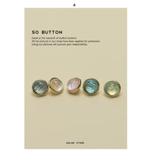 Load image into Gallery viewer, 5pcs/Set Metal Laser Color Light Button Shirt Decorative Button
