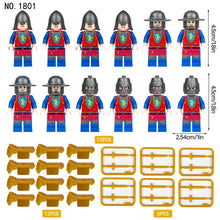 Load image into Gallery viewer, M1801 M1805 M1806 M1813 M1811 Middle Ancient Soldier Building Blocks Little Figure Toy Suit
