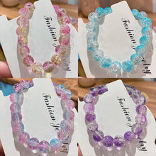 Load image into Gallery viewer, Broken Beads Ice Transparent Two-Color Bracelet Student Hand Toy Bracelet Whole Girlfriends' Gift Children's Day Small Gift Pliable Temperament
