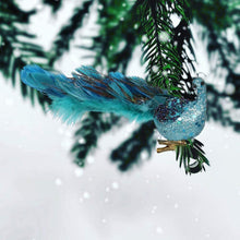 Load image into Gallery viewer, Christmas Tree Simulation Three-Dimensional Peacock Pendant Crafts Natural Feather
