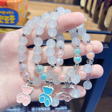 Load image into Gallery viewer, New Cute Bear Matte Crystal Bracelet Night Market Stall Boutique Bracelet Whole Gift for Bestie
