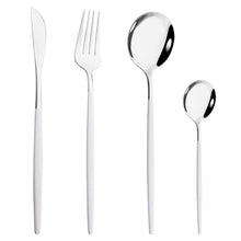 Load image into Gallery viewer, Stainless Steel Tableware Portugal Steak Knife and Fork Portable Ins Hotel Western Style Golden Western Food Knife and Fork
