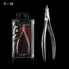 Load image into Gallery viewer, Stainless Steel Cuticle Nipper Exfoliating Nail Clippers Professional Barbed Trimming Nail Dead Skin Clipper Manicure Implement
