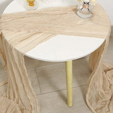 Load image into Gallery viewer, Voile Champray Table Runner Wedding Party Decoration Pleated Table Runner Tablecloth
