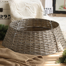 Load image into Gallery viewer, Christmas Tree Tree Skirt Base Fence Hand-Woven Christmas Tree Foot Decorations
