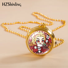 Load image into Gallery viewer, Rotating Pocket Watch Pocket Watch Male and Female Students Ornament Two-Dimensional Animation Necklace Pocket Watch
