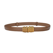 Load image into Gallery viewer, Small Waist Seal Women's Leather Belt Outer Wear Decoration with Skirt Pant Belt
