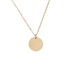 Load image into Gallery viewer, Mirror stainless steel round pendant necklace DIY short necklace collar chain
