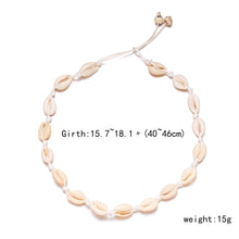 Load image into Gallery viewer, Shell Necklace Hand-Woven Necklace Short Necklace Card Necklace
