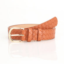 Load image into Gallery viewer, Belt Fashion Woven Pattern Pin Buckle Belt in Stock Whole All-Match Decorative Belt Jeans Strap
