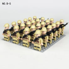 Load image into Gallery viewer, Square Array Doll B1 Package Weapon Small Particle Base Plate Assembling Minifigures Building Blocks Toy
