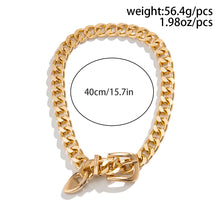 Load image into Gallery viewer, Simple Hip Hop Design Belt Buckle Chain Clavicle Necklace Retro Aloofness Style Personality Necklace
