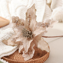 Load image into Gallery viewer, Christmas tree decoration flower simulation flower Christmas decoration pendant
