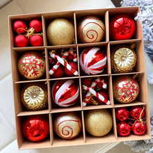 Load image into Gallery viewer, Christmas decoration 6cm electroplated ball plastic ball special-shaped painted Christmas ball gift Christmas tree pendant
