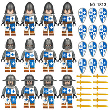 Load image into Gallery viewer, Medieval Knight Military Soldier Castle Building Blocks Doll 1813 Toy Doll Accessories
