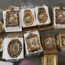 Load image into Gallery viewer, Home Decoration Photo Wall Combination European American Vintage Engraving Hollow Resin Photo Frame
