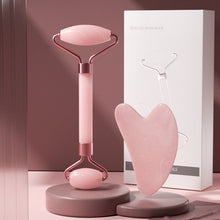 Load image into Gallery viewer, Crystal Roller Face Massage Stick Non-Jade Facial Beauty Flower Stem Double-Headed Ball Massage Board Device
