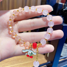 Load image into Gallery viewer, Xiaohongshu Same Style Lucky Beads Cartoon Cinnamoroll Babycinnamoroll Gift for Bestie Beaded Bracelet Night Market Stall Ornament
