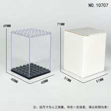 Load image into Gallery viewer, 6pcs/set Doll Toy Dustproof Box Building Blocks Dustproof Transparent Cover Doll Toy Building Blocks Visiting Accessories Base
