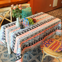 Load image into Gallery viewer, Bohemian Tablecloth Rectangular Coffee Table Cover Cloth Ethnic Printed Party Tablecloth Camping Picnic Cushion

