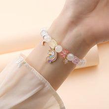 Load image into Gallery viewer, Small Commodity Bracelet Ornament Korean Style Fresh Sweet Clow M Crystal String Beads Children Student Bracelet Female
