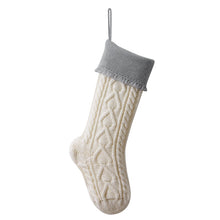 Load image into Gallery viewer, Christmas party decorations wool socks Christmas candy bag pendant love fringed socks
