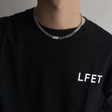 Load image into Gallery viewer, INS Fashion   Hip Hop Necklace Fashion Men and Women Short Necklace Titanium Steel Metal Personality Simple Clavicle Chain
