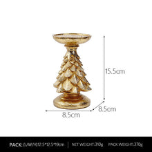 Load image into Gallery viewer, Christmas Tree Candlestick Home Restaurant Counter Desktop Holiday Atmosphere Decorations Candle Tray Ornaments

