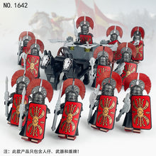 Load image into Gallery viewer, 1642 Roman Soldier Small Particle Corps Doll Toy Model Children Assembling Building Blocks Toy Weapon Axe
