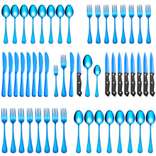 Load image into Gallery viewer, Stainless Steel Tableware Set for 8 People 48-Piece Set Western Food/Steak Knife, Fork and Spoon Six Components
