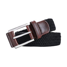 Load image into Gallery viewer, Men's Canvas Pin Buckle Belt Women's Woven Elastic Waistband Outdoor Tactics Belt
