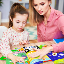 Load image into Gallery viewer, 3pcs Baby Training Puzzle DIY Early Education Concentration Sticker Book
