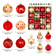 Load image into Gallery viewer, Christmas decoration 6cm electroplated ball plastic ball special-shaped painted Christmas ball gift Christmas tree pendant
