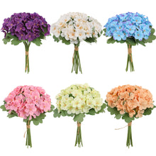 Load image into Gallery viewer, 12pcs/Set Artificial Hydrangea Wedding Bouquet Holder Simulated Pincushion Hydrangea Bouquet Home Ornamental Flower
