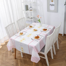Load image into Gallery viewer, Home Nordic Style Elk Plaid Coffee Table Cloth Oil-Proof Waterproof Disposable Table Mat PVC Tablecloth
