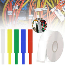 Load image into Gallery viewer, 1/10PCs Thermal Label Paper Color Tear-Proof Applicable to Ning You P15p12 Pass Line Fiber Optic Cable Label Paper
