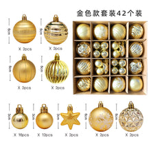 Load image into Gallery viewer, Christmas decoration 6cm electroplated ball plastic ball special-shaped painted Christmas ball gift Christmas tree pendant
