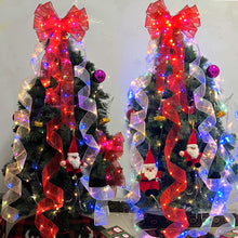 Load image into Gallery viewer, 5cm Christmas Tree Luminous Ribbon LED Lighting Chain Christmas Decorations
