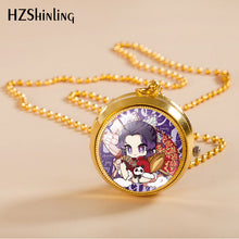 Load image into Gallery viewer, Rotating Pocket Watch Pocket Watch Male and Female Students Ornament Two-Dimensional Animation Necklace Pocket Watch
