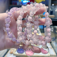 Load image into Gallery viewer, New Quicksand Bottle Girlfriends' Bracelet Cute Cartoon Bear Bracelet Student Candy Bracelet Crystal String Beads
