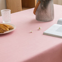 Load image into Gallery viewer, Solid Color Tablecloth Restaurant Decoration Restaurant Hotel Rectangular Table Cloth Pink Dressing Table Cloth
