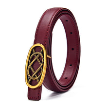 Load image into Gallery viewer, Women's Leather Belt Retro Fashion Trends Versatile Multi-Color Belt
