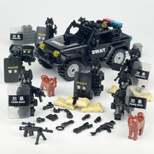 Load image into Gallery viewer, Jeep Black Special Police Doll Toy Weapon Shield Children's Small Particles Assembled Building Block Toys X001 Accessories

